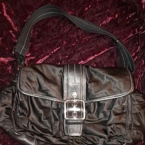 Coach Black Satin Shoulder Bag (SALE ONLY 2 DAYS)